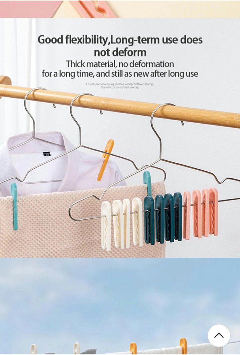 Goedkoopste Long way-Wasknijpers 60 Stuks - Kunststof Wasknijpers - Multifunctioneel-Onbreekbaar -Voedselverpakking -Set van 60