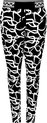 Zoso Broek Ellen Print Travel Trouser 242 0000 0016 Black White Dames Maat - L