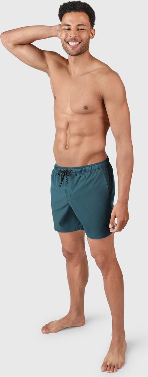 Brunotti Bru - conic Zwembroek Heren - Zwemshort met 4 - Way Stretch - Fuel Green — afbeelding 8