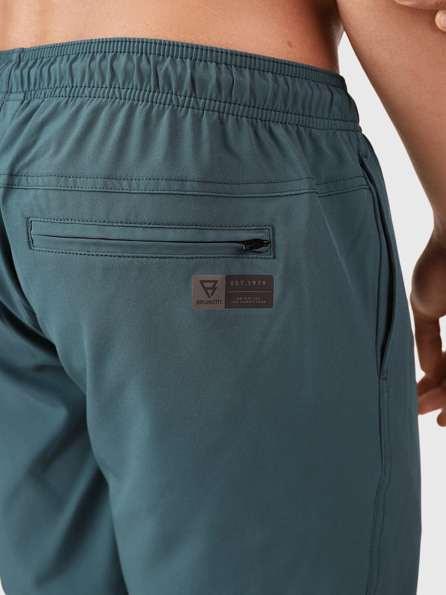 Brunotti Bru - conic Zwembroek Heren - Zwemshort met 4 - Way Stretch - Fuel Green — afbeelding 12