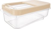 Opbergbox pour perles à laver, lessive et aliments Beige 5 l - Boîte de rangement - Conteneur de conservation