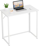 Opvouwbare tafel Bureau Computerbureau voor thuiskantoor Studie Opvouwbare pc-tafel (wit, montage vereist)