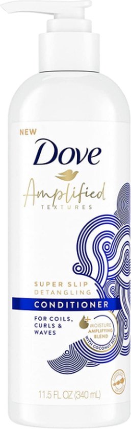 Dove Amplified Textures Super Slip Detangling Conditioner - 340 ml