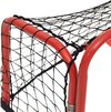 vidaXL Hockeydoel met net 68x32x47 cm staal en polyester rood en zwart