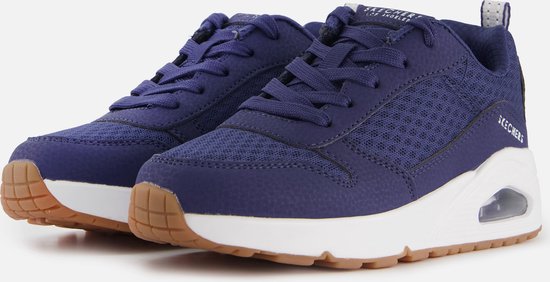 Skechers Uno - Powex Jongens Sneakers - Donkerblauw - Maat 33