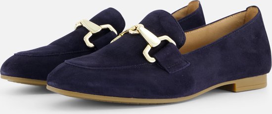 Gabor Instappers blauw Suede - Dames - Maat 42.5