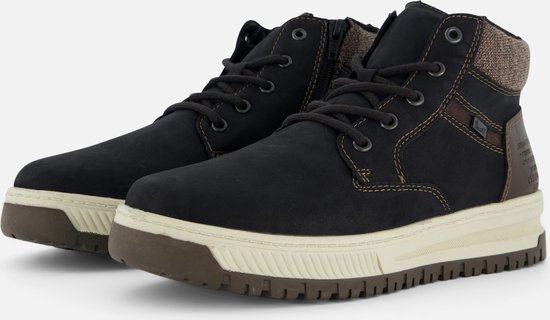 Rieker Veterboots zwart Nubuck - Maat 44