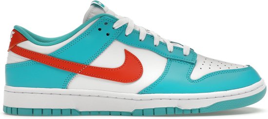 Nike Dunk Low Rétro Miami Dolphins Chaussures | Oranje/bleu pomme, vert d'eau | Taille 40 | Unisexe
