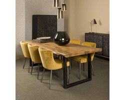 Tower living Nicosia mango diningtable - U 220x100 - 6 cm - 10x5