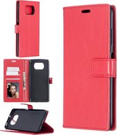 Bookcase Geschikt voor: Xiaomi Poco X3 / X3 Pro - Rood - portemonnee hoesje