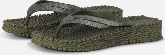 Ilse Jacobsen Slippers met lichte plateauzool CHEERFUL13 - 410 Army | Army