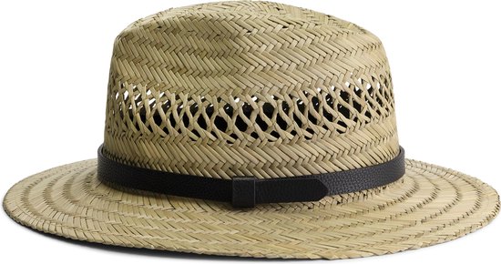 Dover Straw Hat Unisex - Chapeau de Paille - Chapeau d'été - Femme et Homme - Taille 59