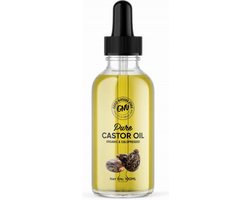 Good Nature Vibe Castor olie 100ML - Puur & Koudgeperst Castor oil - Pure Castorolie voor Huid Haar & gezicht - Stimuleert haargroei - Natuurlijk alternatief minoxidil - Wonderolie voor hem & haar - Duurzame glazen pipetfles verpakking