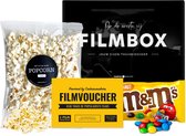Pathé Thuis brievenbus filmpakket met ZOUTE popcorn | Brievenbuscadeau - Brievenbus kado - Brievenbuspakketje - Verjaardagscadeau