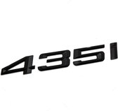 Geef je BMW 435i een Stijlvolle Make-over met deze Mat Zwarte Kofferbakletters - Zelfklevend en Perfect Passend voor een Verfijnde Look
