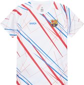 FC Barcelona Trainingsshirt Wit Kids - Maat 164 - Sportshirt Kinderen - Wit