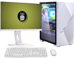 peta Gaming Set Iceberg - Ryzen 5 5600G - 16GB - 1.0TB SSD - Radeon RX Vega 7 - WiFi - Windows 11 Pro (GamePC + 24" FullHD monitor + toetsenbord + muis)