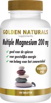 Golden Naturals Multiple Magnesium 200mg (180 veganistische tabletten)