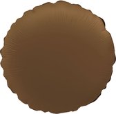 Folat - Folieballon Rond Chocolate Brown - 45 cm