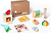 Howtoplay Speelgoedbox 5 -6 maanden - Move & Play - Educatief Speelgoed - Baby Speelgoed - van de makers van How2talk2kids & Howtotalk - Playbox - het juiste speelgoed op het juiste moment