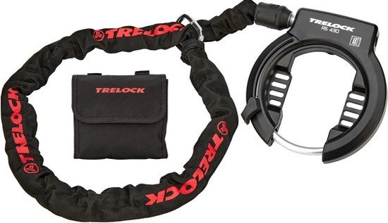 Antivol Vélo Trelock RS430 Neuf – Noir Avec Sac De Transport Inclus, Sécurité à Clé