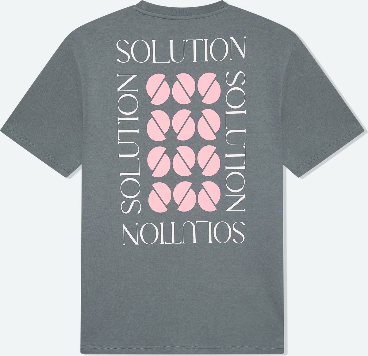 Solution Clothing Creative - Casual T-shirt met Print - Lang - Korte Mouwen - Volwassenen - Heren - Mannen - Blauw - L - L - Solution Clothing