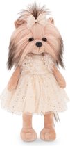 Pop - Lucky Doggy - Starlight - 35cm hoog - Yorkshire Terriër meisje - Superzacht - Draaibaar hoofd - Flexibel lijfje - Doos kan omgebouwd worden tot een kledingkast voor deze pop.