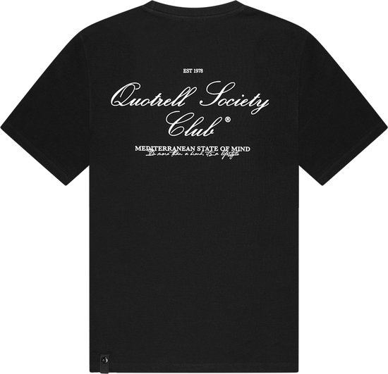 Quotrell - SOCIETY CLUB T-SHIRT - BLACK/WHITE - S