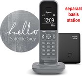 Gigaset CL390A Single DECT draadloze telefoon - grijs - met separaat basisstation - antwoordapparaat