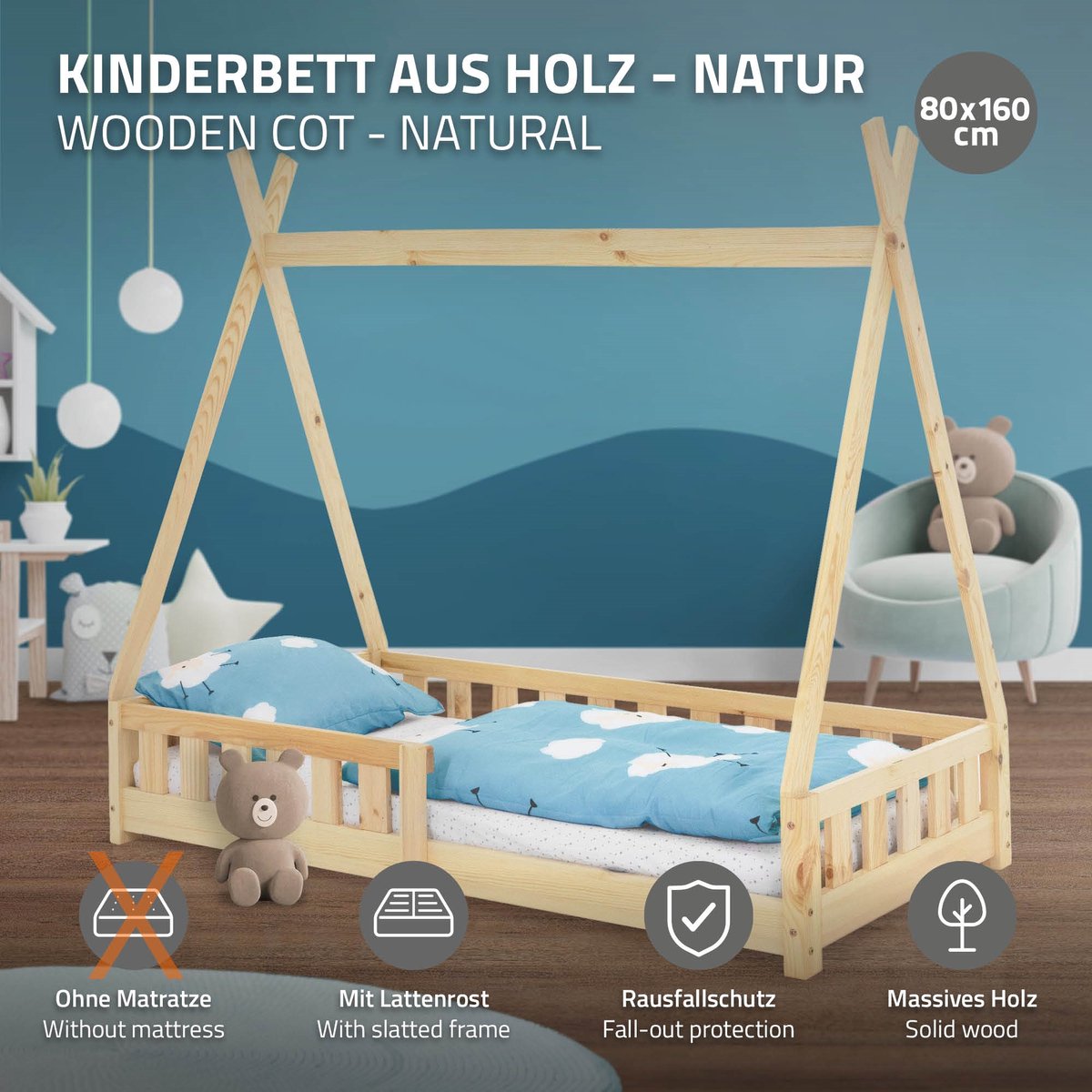 ML ML Design Tipi Kinderbed - afbeelding 5