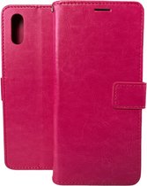 Bookcase Geschikt voor: Xiaomi Redmi 9A - Roze - portemonee hoesje