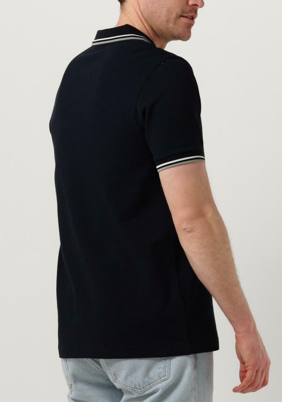 Fred Perry Twin Tipped Polo Shirt Navy/Snowwihte/Seagrass