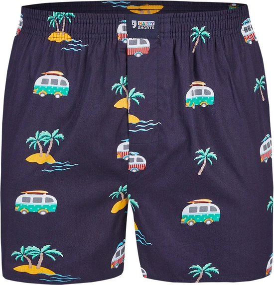 Happy Shorts Wijde Boxershort Holidays - Losse boxershort - Maat M