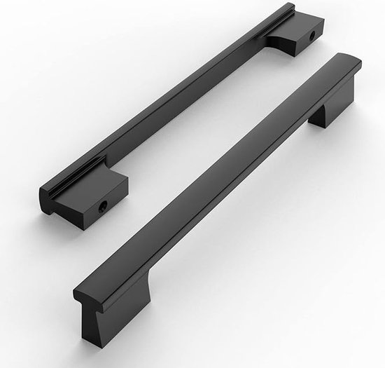 FURNIWARE 10 stuks kastgrepen, meubelgreep, boorgatafstand 192 mm, keukengrepen, ladegrepen, meubelgrepen, geborsteld satijn-nikkel, handgrepen, keukenkasten