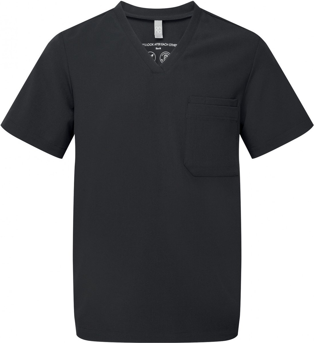 Schort/Tuniek/Werkblouse Heren L Onna Black 42% Polyester, 33% , 19% Viscose, 6% Elasthan
