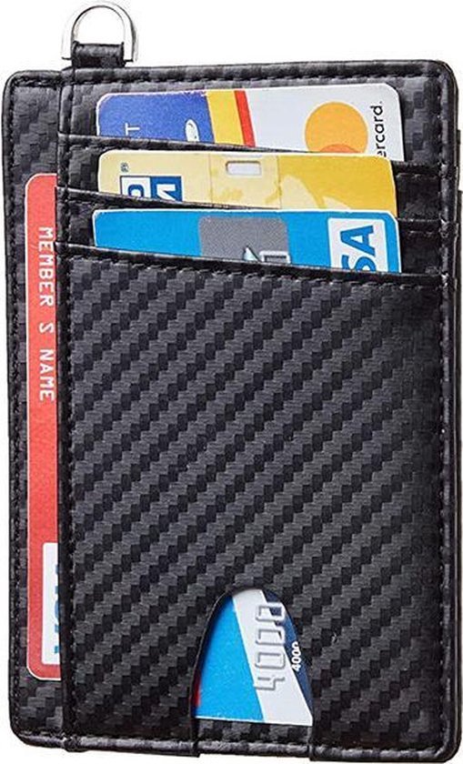 Portemonnee – Creditkaardhouder - Pasjes houder - Zwart - Dames - Heren - Anti scam