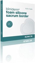 Kliniderm Foam Bandage en mousse de silicone Sacrum avec bordure 15x15cm Klinion