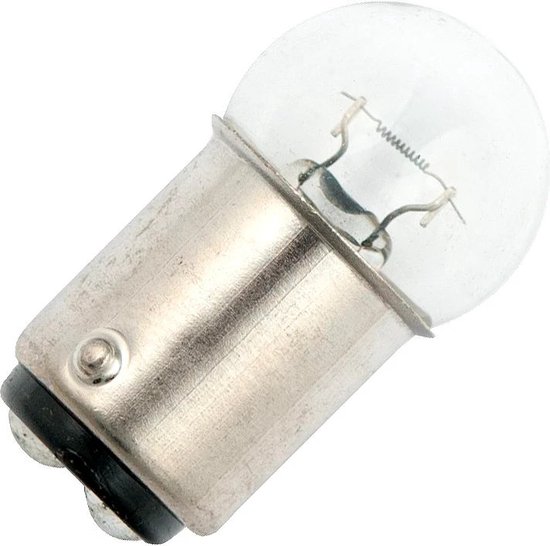 Lampe de véhicule Schiefer | Ba15d G18x35 12V 10W Transparent