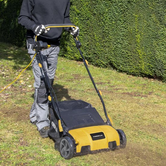 Powerplus Elektrische Verticuteermachine POWXG75160 - 1600 W en snijbreedte van 360 mm, 2-in-1 Elektrische beluchter en verticuteermachine voor uw tuin van Powerplus — afbeelding 3
