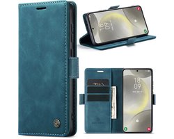 Solidenz Hoesje - Geschikt voor Samsung Galaxy A55 - Urban Book - Blauw