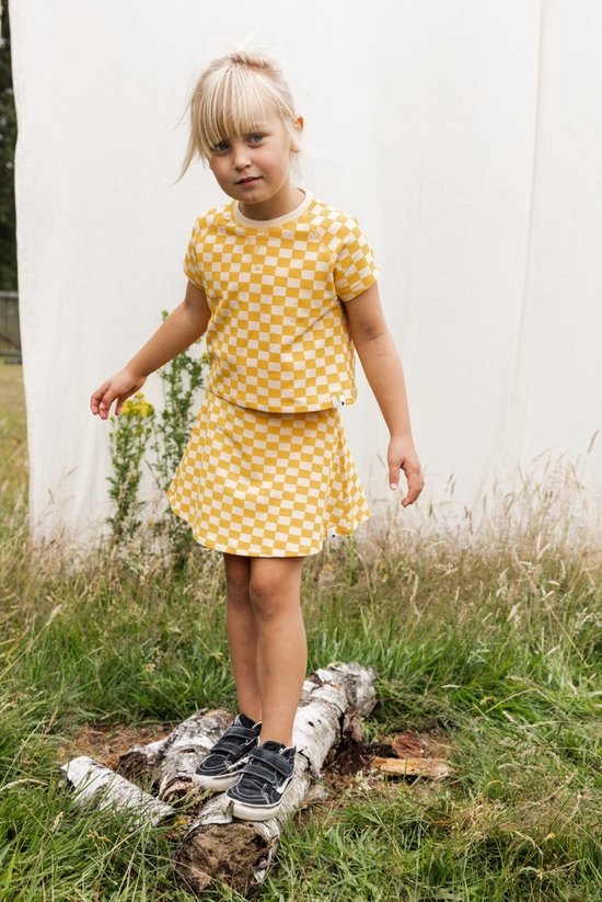 LOOXS Little 2412-7748-774 Rok Filles - Taille 92 - Jaune en 95% Cotton 5% élasthanne