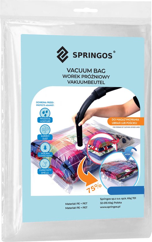 XXL Formaat 220x100cm Grote Vacuüm Opbergzakken - Waterdicht En Herbruikbaar, Ruimtebesparend Tot 85% Voor Matrassen En Dekens Vacuum Storage Bags