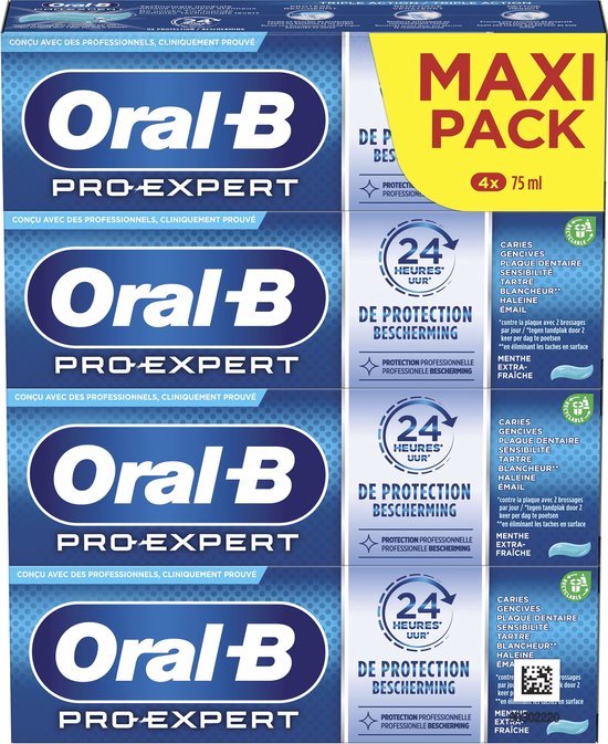 Pro-Expert Fresh Mint - Tandpasta - 4x 75ml - Professionele Bescherming - Oral B