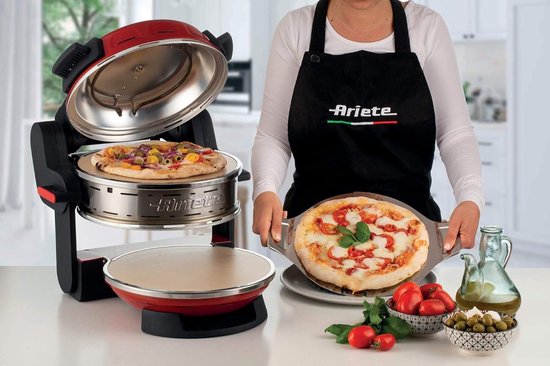 Ariete - PIZZERIA - dubbele pizzaoven - 2300W - 2 pizza's tegelijk - max. 400 °C - rood — afbeelding 5