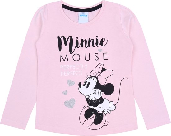 Roze blouse met lange mouwen van Minnie Mouse DISNEY