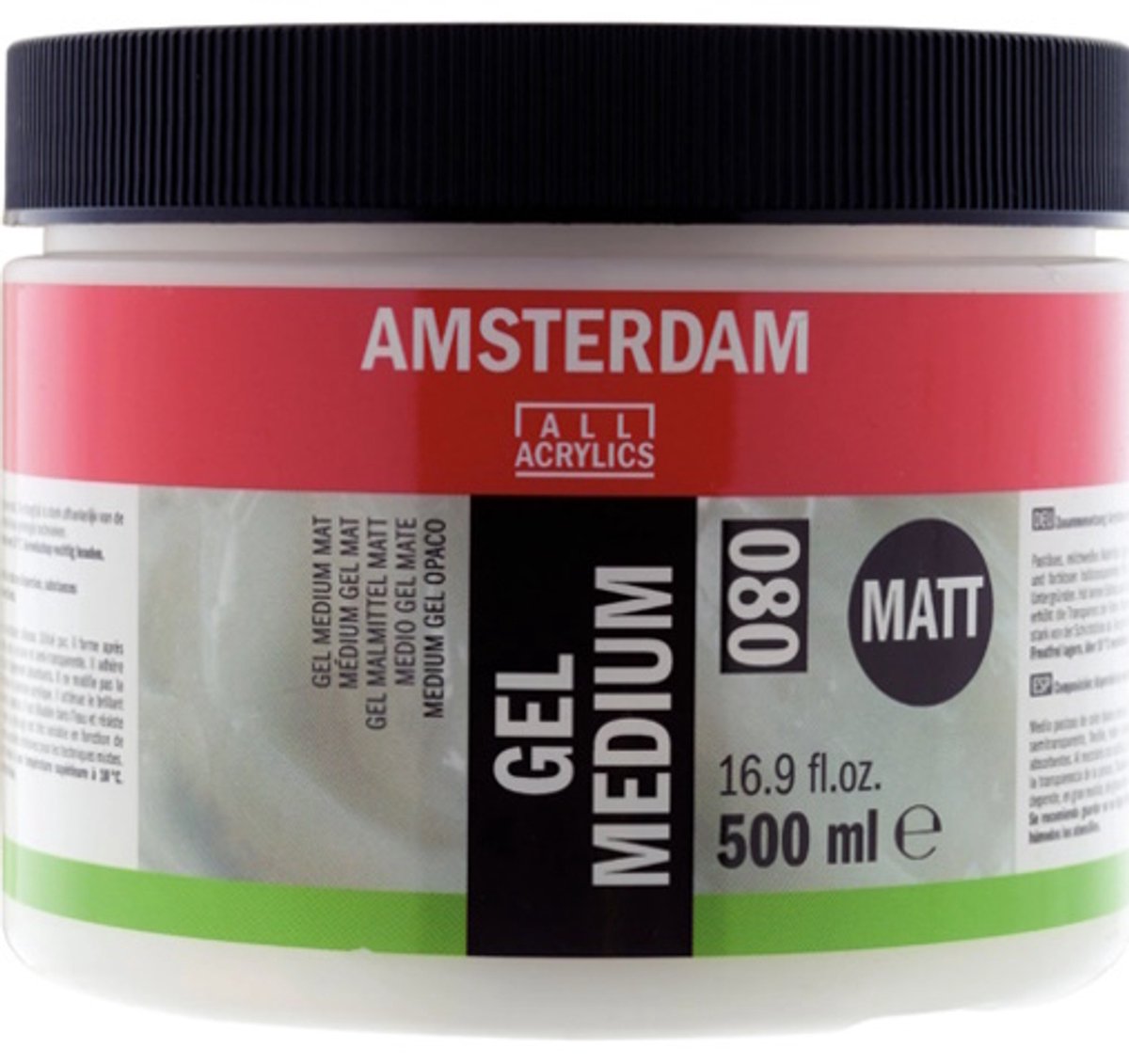 Amsterdam Gel Medium Mat 080 Pot 500 ml