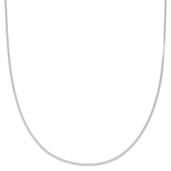 Lucleon - Schakelketting voor heren van zilverkleurig gepolijst roestvrij staal - 2 mm