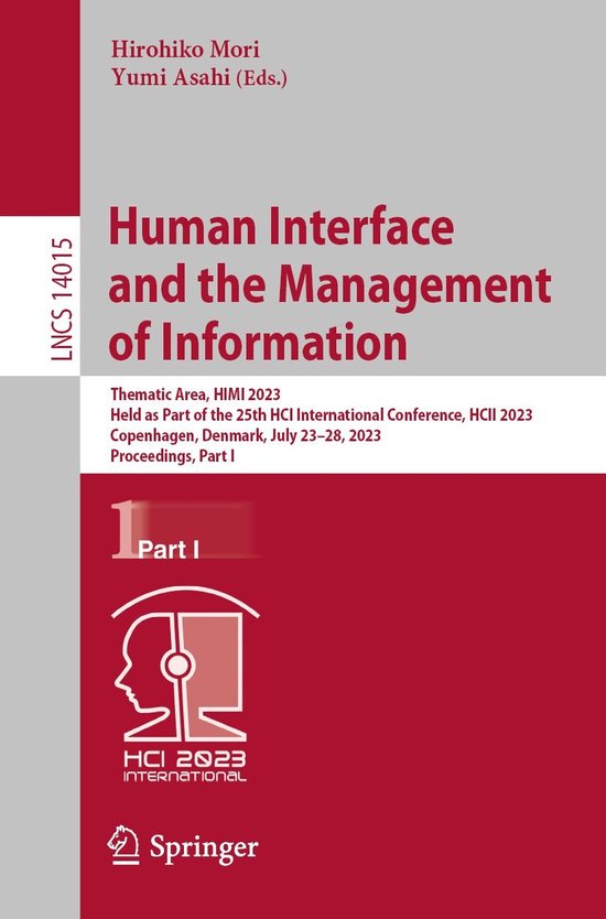 Springer Nature Proceedings Computer Science 1 - Human Inter ... - cover