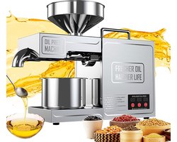 Olie Persmachine Elektrische Zaad Olie Maker Rvs 820W Automatische Keuken Olie Extractor voor Commerciële Thuisgebruik 220V UK Plug