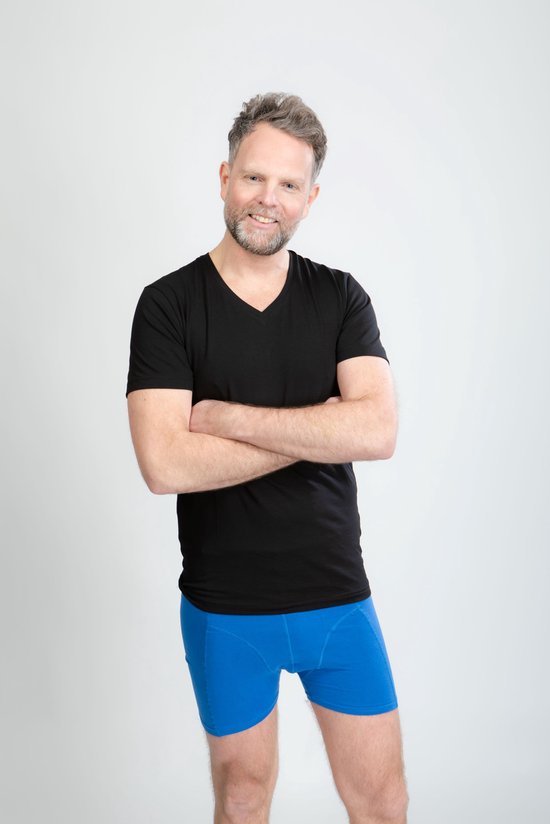 Yvanta Underwear - Stoma-ondergoed - Herenboxer - Maat XXL – Kobaltblauw